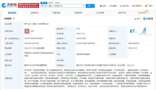 蘿卜快跑重慶新公司成立，注冊資本500萬元布局基礎(chǔ)軟件服務(wù)